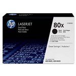 Toner HP 80X, HP CF280XD dual pack